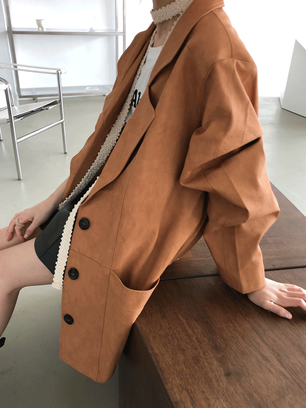caramel leather jacket