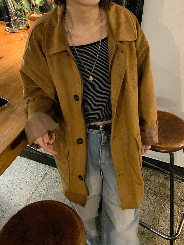 olive suede jacket